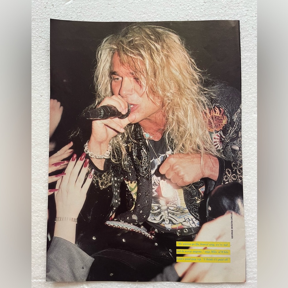 White Lion’s Mike Tramp Vintage pinup